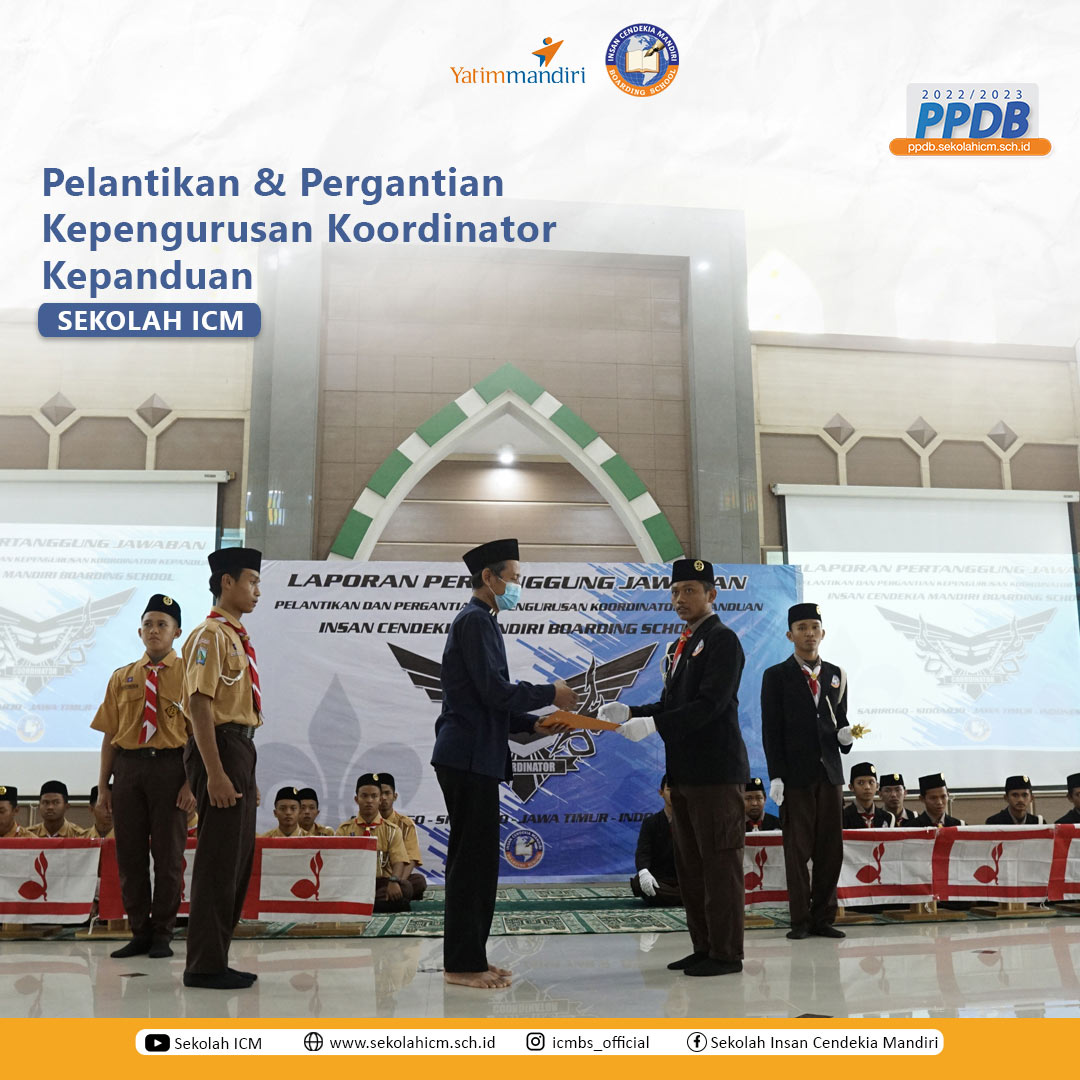 PELANTIKAN PENGURUS KEPANDUAN ICMBS PERIODE 2022/2023