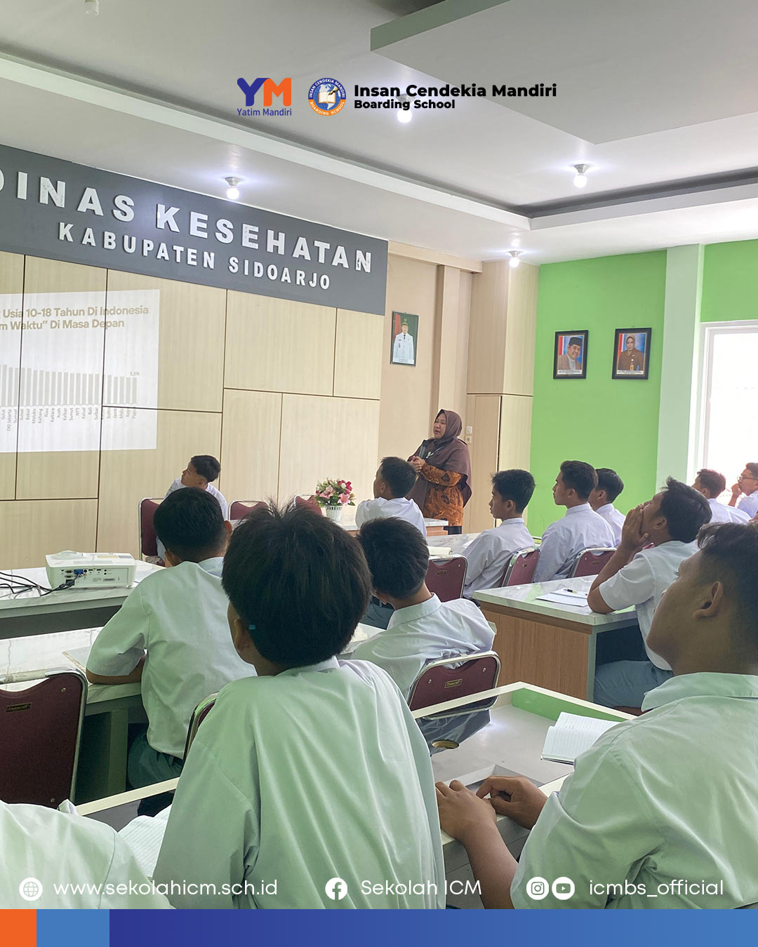 Kunjungan Siswa ICMBS Kelas XI-1 ke Dinas Kesehatan Sidoarjo: Explorasi Sumber Belajar Tematik